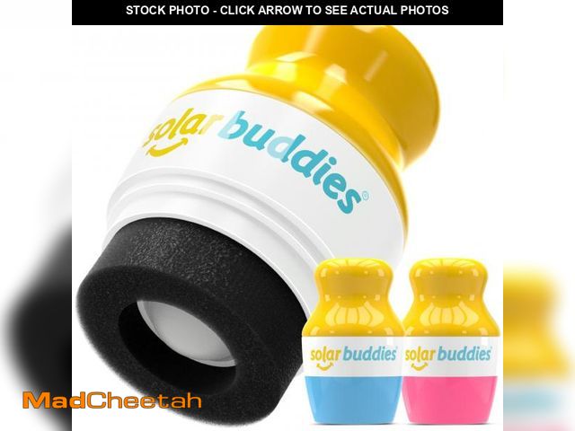 Lot 74-12313080 - Solar Buddies Sunscreen Applicator - Blue &amp; Pink Duo - BPA-Free Refillable Roll on Sponge Sunscr...