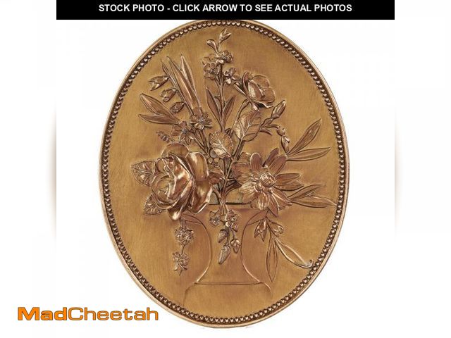 Lot 74-12220680 - SIKOO Vintage Wall Sculptures Gold Flower Wall Art Hand Painted Ornate Wall Hanging Decoration Antiq...