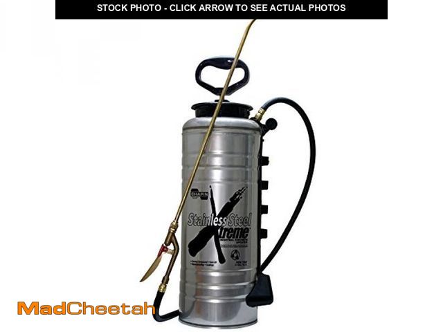 Lot 74-12045538 - Chapin 19069 Made in The USA 3.5 Gallon Xtreme Industrial Stainless Steel Concrete, with Brass Pump/...