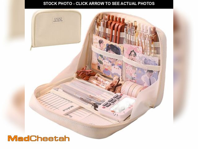 Lot 74-12435884 - Fcteap Pencil Case Pouch Box Cute Kawaii Large Capacity Aesthetic Zipper Pen Holder Organizer Bag fo...