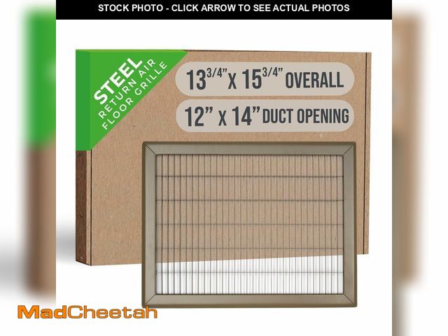 Lot 74-12435990 - Fits 12x14 and 14x12 Duct Opening | Return Air Floor Grille by Handua | Walkable Vent Cover Grill fo...