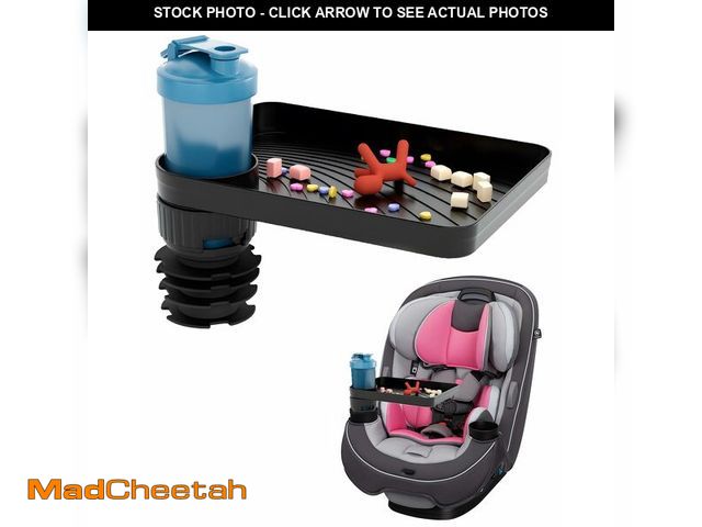 Lot 74-12607390 - SEVEN SPARTA Car Seat Tray for Kids Toddler Travel with Soft Rubber Base, Rotatable and Removable Cu...