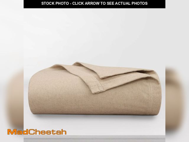 Lot 74-12978944 - Tribeca Living All Seasons Luxury Cotton Blanket - Oversized, Yarn Dyed, Soft and Warm 100% Cotton B...