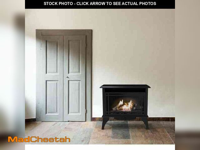 Lot 74-12821034 - Pleasant Hearth 32 in. Intermediate 30,000 BTU Vent-Free Dual Fuel Gas Stove - UNUSED