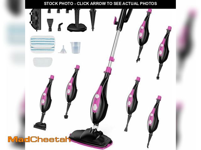 Lot 74-14350461 - OLIXIS 10-in-1 Steam Mop, 1550W Detachable Handheld Steam Cleaner for Floor Cleaning, 16.4FT Cord, 2...