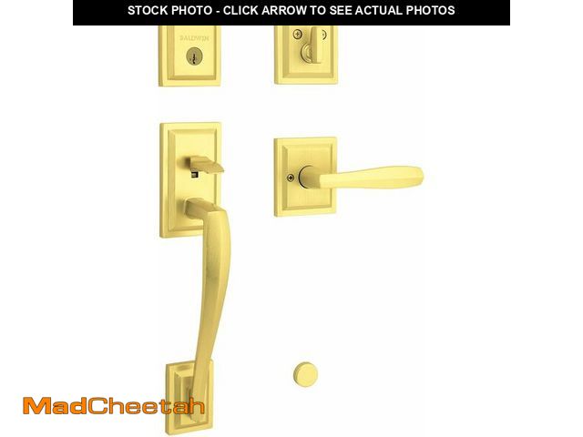 Lot 74-13636305 - Baldwin Torrey Pines, Front Entry Handleset with Interior Lever, Featuring SmartKey Deadbolt Re-Key ...