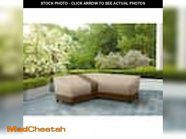 Lot 74-12516876 - Hampton Bay V-Shape Beige Patio Furniture Cover - UNUSED