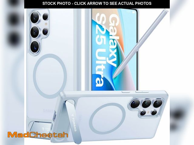 Lot 74-13720626 - TORRAS Strong Magnetic &amp; Seamless Stand for Samsung Galaxy S25 Ultra Case, Fit for MagSafe, Mil-...