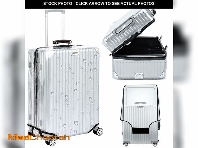 Lot 74-13576053 - Veki Clear Suitcase Cover PVC Protector with Zip, Waterproof Transparent Luggage Cover Protective Ba...