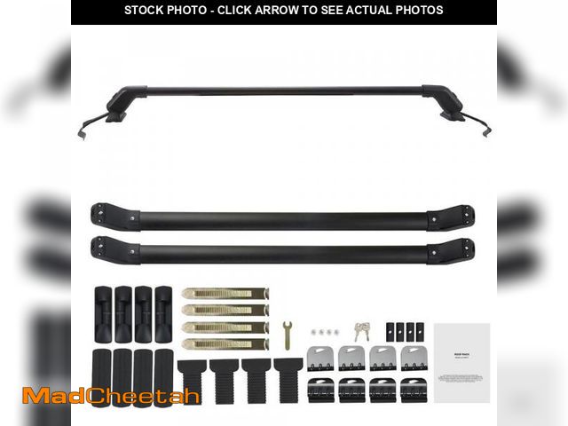 Lot 74-12365550 - SKYSHALO Universal Roof Rack Cross Bars, 41.3 in. Aluminum Roof Rack Crossbars, Fit Roof without Sid...