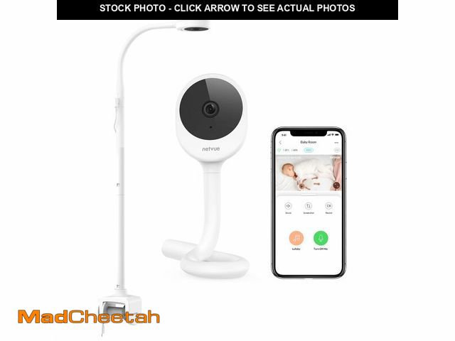 Lot 74-12605866 - NETVUE Peekababy Baby Camera with Wireless Audio, Adjustable Crib Mount Monitor, Works via 2.4GHz Wi...