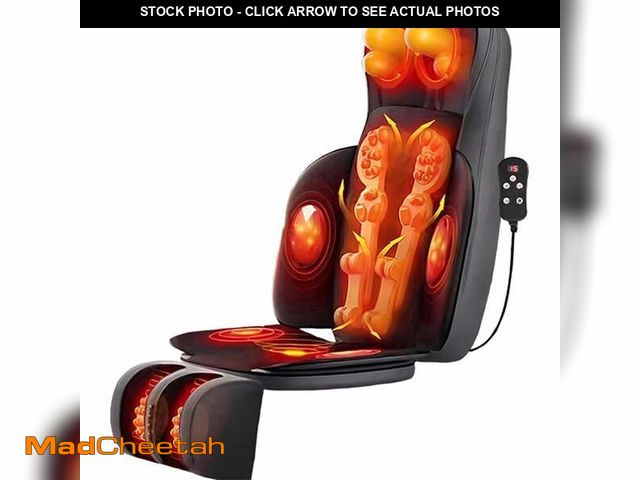 Lot 74-14369723 - Shiatsu Neck &amp; Back Massager with Heat, 3D Kneading Full Body Massage Mat, Foldable Massager for...