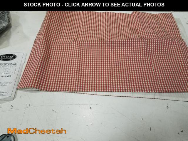 Lot 74-4826584 - August Grove Lutterworth 16'' H X 50'' W Window Valance QEF10179  - Red - UNUSED