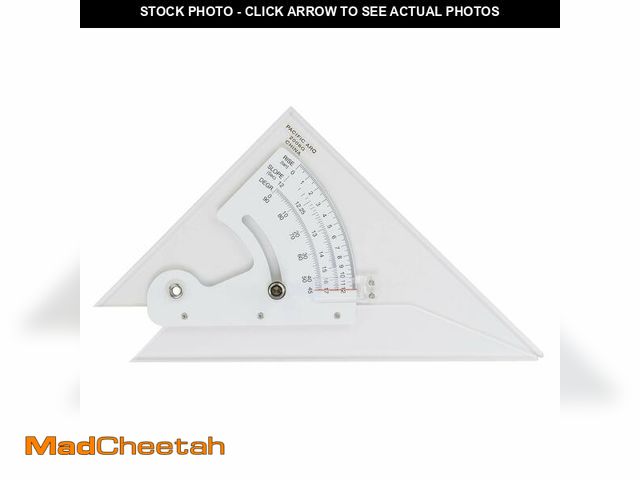 Lot 74-14300660 - Pacific Arc Adjustable 8 Inch Triangle Plain Edge for Drafting, Architect, Engineer - USED