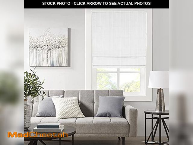 Lot 74-12137847 - Madison Park Galen Cordless Fabric Privacy Single Panel Darkening, Energy Efficient Roman Shade, Win...