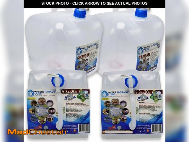 Lot 74-14274038 - WaterStorageCube BPA-Free Collapsible Water Container with Spigot, Food-Grade Camping Water Storage ...