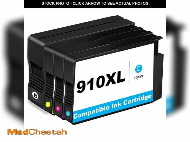 Lot 74-12708792 - 910XL Ink Cartridges Combo Pack for HP Printers Replacement for HP 910 XL to use with OfficeJet Pro ...