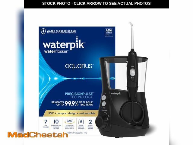 Lot 74-14274025 - Waterpik Aquarius Water Flosser For Teeth Cleaning, Gums, Braces, Dental Care, Electric Power With 1...