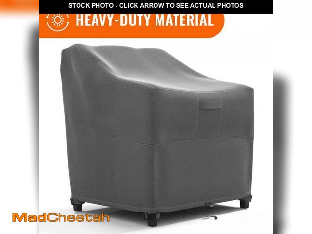 Lot 74-12492204 - KHOMO GEAR Grey Outdoor Patio Furniture Chair Cover - UNUSED