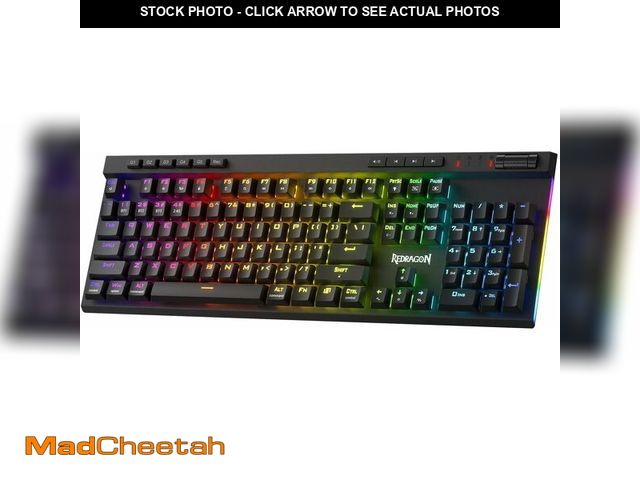 Lot 74-14307563 - Redragon K580 PRO Wireless RGB Gaming Keyboard, 3-Modes 104 Keys Mechanical Keyboard w/Hot-Swap Sock...