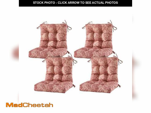 Lot 74-14588899 - ARTPLAN Seat/Back Outdoor Chair Cushion Patio Cushion Tie Tufted Replacement for Patio Furniture 20 ...