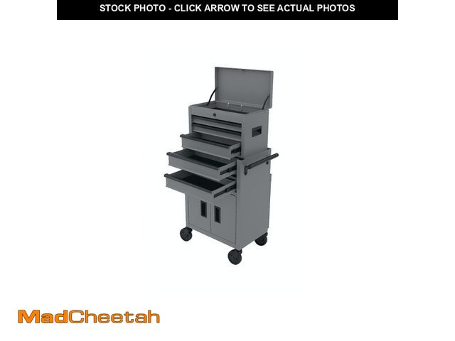 Lot 74-13780364 - Hyper Tough 20-Inch Heavy Duty Steel Tool Chest, 300 lbs Capacity, Gray - UNUSED