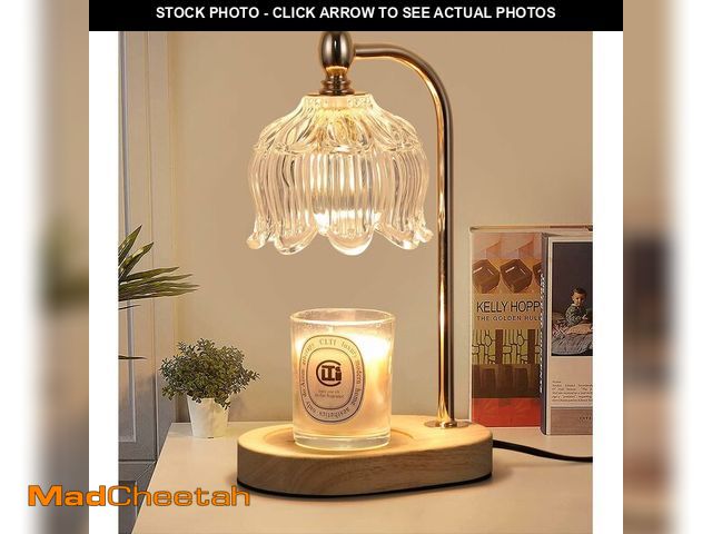 Lot 74-12703454 - MEIXISUE Candle Warmer Lamp with Timer and Dimmer,Electric Gold Light Gifts for Women Melt Wax Warme...