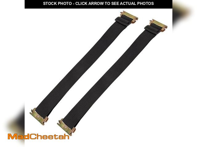 Lot 74-14609339 - CargoSmart 22 - 32 in. Black Adjustable Track BungeeX Bungee Strap for E-Track and X-Track - 2 pack ...