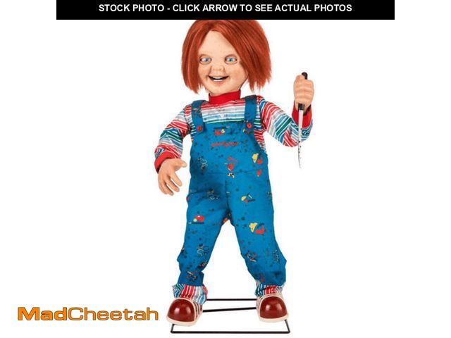 Lot 74-12639971 - 3.5FT Animated Universal Chucky Decoration - UNUSED