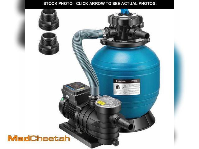 Lot 74-14087902 - SPECSTAR 14 Inch Sand Filter Pump 1/2 HP with Timer, 2850 GPH Fits 12700 Gallons Above Ground Pool, ...