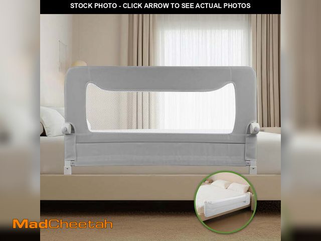 Lot 74-14350065 - VIKUA  46in Baby Bed Rail,  Swing Down  Bed Rail for Toddlers,for, Twin, Full, Bed Guard Rail for To...