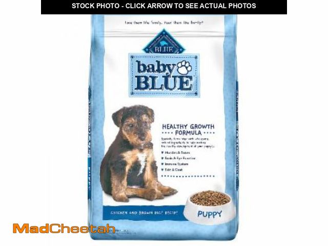 Lot 74-10651912 - Baby Blue Natural Healthy Growth Formula Chicken and Brown Rice Recipe Dry Puppy Food 24 Lbs., 11 LB...