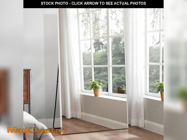 Lot 74-12488833 - brisafe Full Length Mirror with Stand, 63"x43" Super Lightweight Glassless Home Full Floor Mirror, O...