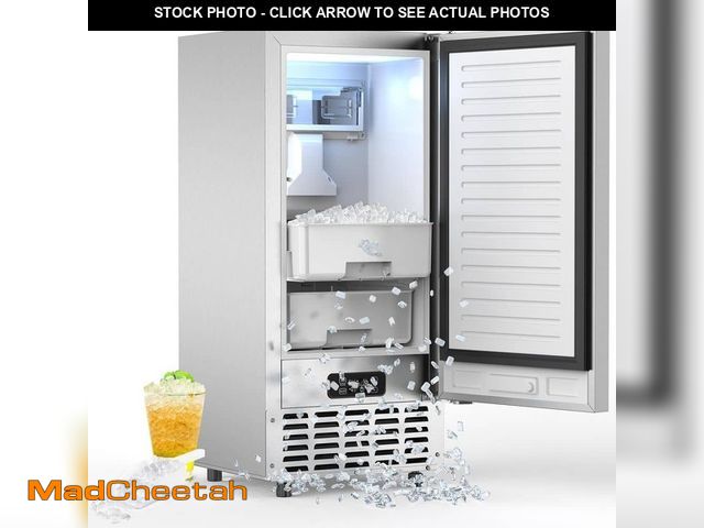 Lot 74-14255986 - COWSAR 14.96 in. W 66 lb. Nugget Ice per Day Under-counter or Freestanding Commercial Ice Maker in S...