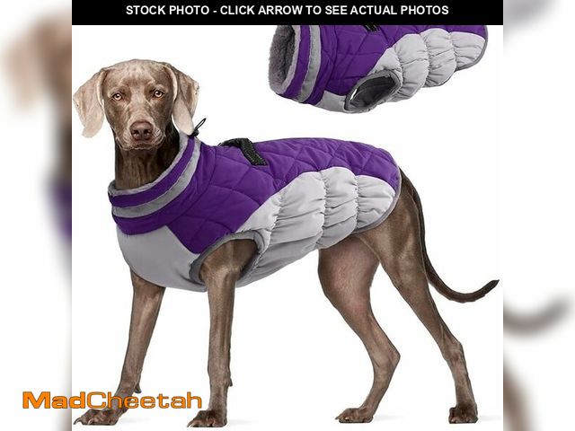 Lot 74-10900902 - FUAMEY Dog Coat,Warm Dog Jacket Winter Coat Paded Dog Fleece Vest Reflective Dog Cold Weather Coats ...