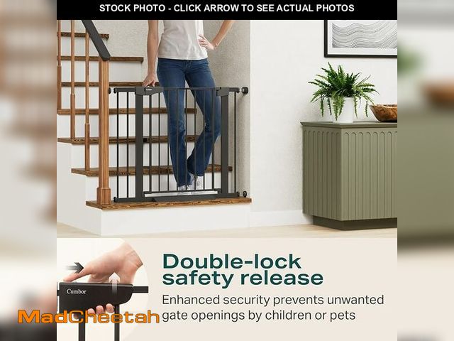 Lot 74-12694644 - Cumbor 1 Pack 29.7-40.6"(Extensions Included) Baby Gate for Stairs, Mom's Choice Awards Winner-Auto ...