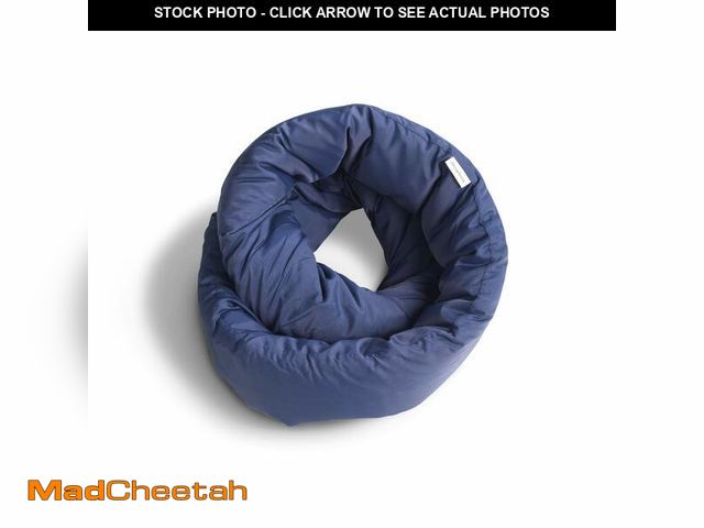 Lot 74-13544151 - Huzi Infinity Pillow - Home Travel Soft Neck Scarf Support Sleep (Navy) - USED