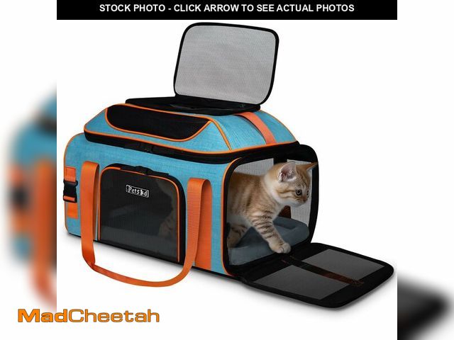 Lot 74-14068331 - Petskd Top-Expandable Pet Carrier 19x13x9 Inches Southwest Allegiant Airlines Approved, Soft-Sided C...