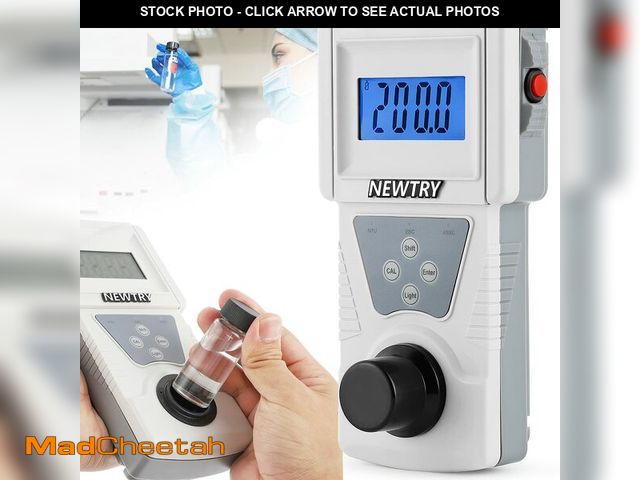 Lot 74-12503644 - NEWTRY Turbidity Meter, Portable Digital Water Turbidimeter, ISO7027 Compliant, Accuracy 0.1, 0-200N...