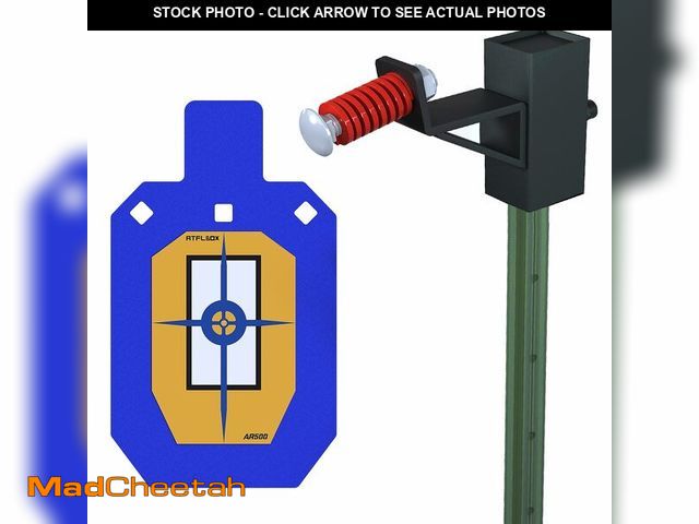 Lot 74-13712258 - Atflbox AR500 Steel Targets for Shooting, 1/2 inch Thick Metal Targets with T-Post Target Hanger, Hi...