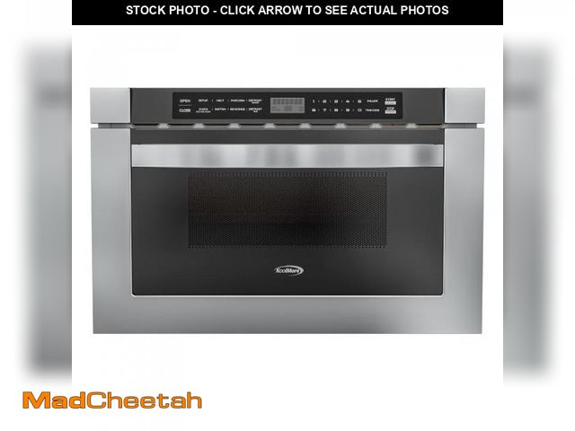 Lot 74-12340747 - KoolMore KM-MD-1SS 24 Inch Stainless-Steel Microwave Drawer Capacity, 1000W Power with 10 Custom Coo...