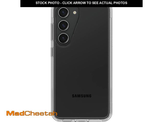 Lot 74-12715676 - OtterBox Galaxy S23 Symmetry Series Case - Clear, Ultra-Sleek, Wireless Charging Compatible, Raised ...