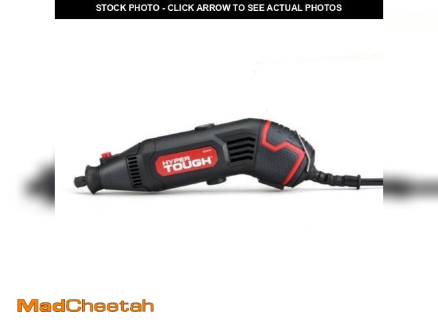 Lot 74-12421551 - Hyper Tough 1.5 Amp Corded Rotary Tool  Variable Speed with 105 Rotary Accessories &amp; Storage Cas...