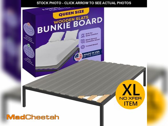 Lot 74-12693262 - Greaton, Wooden Queen Bed Slats for Support Under Mattress with Cover Ã¢â¬â Replacement Wood Slat...