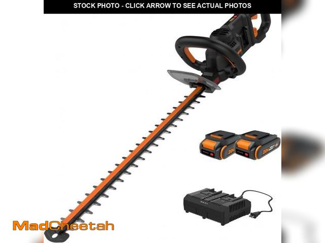 Lot 74-12044709 - WORX Nitro WG286 24" 40V Cordless Hedge Trimmer, Electric Hedge Trimmer with Dual-Action Blades &amp...