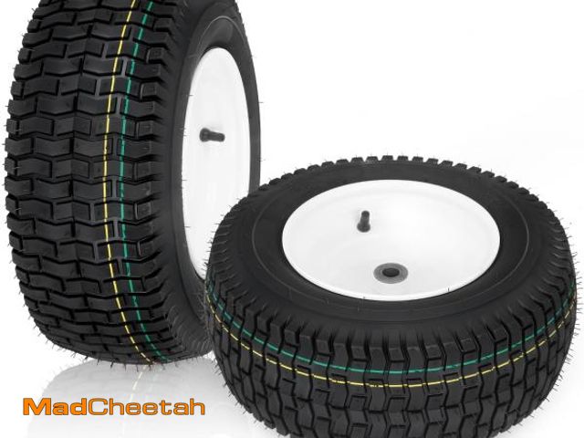 Lot 74-12137412 - 16x6.50-8 Lawn Mower Tires with Rim, Natural Rubber Turf Tire for L120 G100 G110, 145 190C Tractor, ...