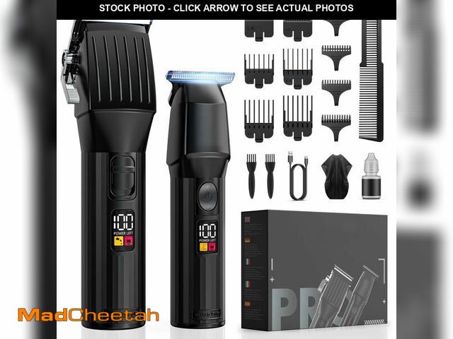 Lot 74-14271455 - Professional Hair Clippers for Men Beard Trimmers Kit Zero Gapped Haircut Grooming Shaver Gift for M...