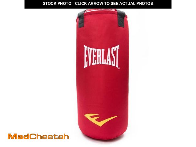 Lot 74-12525421 - Everlast 40 Lb Heavy Punching Bag Kit for Boxing &amp; Home Gym Training â Includes Hanger, Red - ...