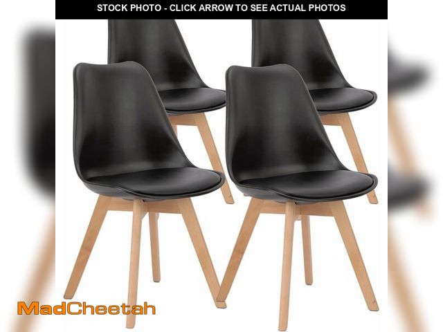 Lot 74-13042321 - OLIXIS Dining Chairs Set of 4 Mid-Century Modern Dinning Chairs, Living Room Bedroom Outdoor Lounge ...