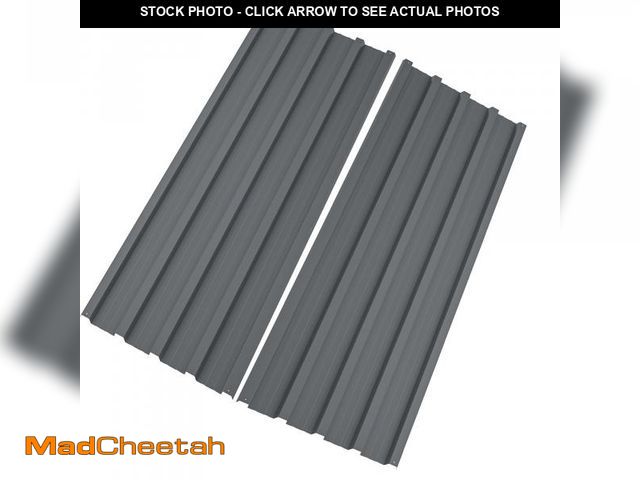 Lot 74-12519329 - *SEE DETAILS* Corrugated Roofing Panels Galvanized Steel Roof Panels, L42.52ÃâW16.77 Inch Heavy D...
